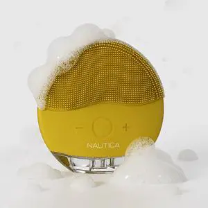 Nautica Skin Care Sonic Facial Cleansing Brush ? Waterproof, Silicone, Rechargeable Vibrating Face Scrubber for Men & Women ? PC110