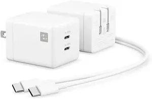 JOURNEY Blitz 65W, 2 Port GaN-|| Charger, USB-C Fast Charging Block, Compact and Portable Wall Charger with USB-C to USB-C Cable (1.5 m), 2 Devices 1 Charger for All Smartphones, Tablets and Laptops