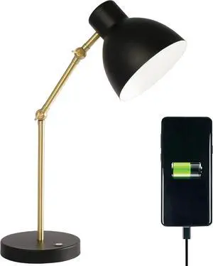Ottlite Adapt LED Desk Lamp with USB Port - Office, Bedroom, Crafts, Reading