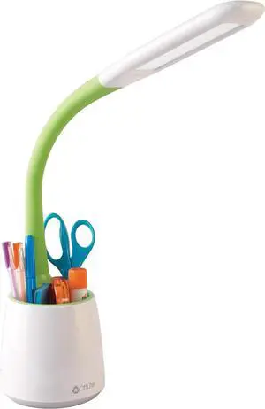 OttLite Organize LED Desk Lamp with USB Charging Port - Adjustable, Desk Light with Storage,Multicolored