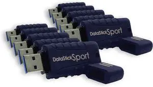 Centon Electronics MP Essential USB 3.2 Gen1 DataStick Sport Flash Drive, 32 GB, 10 USB Flash Drives, 10 Bulk Pack, Navy Blue