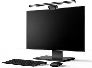 Baseus Monitor Light Bar Monitor Lamp with Touch Control, Dimmable Screen Desk Light Bar with 3 Light Modes, Computer Monitor Light for Home Office, USB Powered LED Desk Lamp Keyboard Light, Black