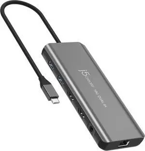 j5 Create USB Type-C 7 in 1 PD Support Dual HDMI Gen2 Multihub