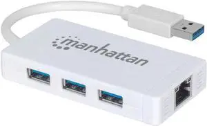 MANHATTAN 3Port USB Hub/Ethernt (507578)