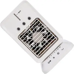 Miniature Desktop Humidifying Air Conditioning Fan Usb Rechargeable 300ML Water Tanks Cooling Fan With Night Light