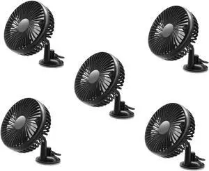 OUNONA 5pcs Car Usb Cooling Fan Rotatable Cup Design for Vehicles Low Noise Energy Efficient Auto Fan for Use for Trucks and Suvs