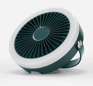 MSX N2 Night Small Personal USB Desk Fan3 Speeds Table Fan Powered by USB7 Inch Portable Fan For Home Bedroom Car Outdoor Travel (atrovirens) (HND-N2)