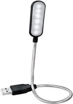 ch Tea Pot Portable USB LED Mini Book Light Reading Light Table Lamp Flexible USB Lamp for Power Bank Laptop Notebook PC Computer (Color : Blue) (Black)