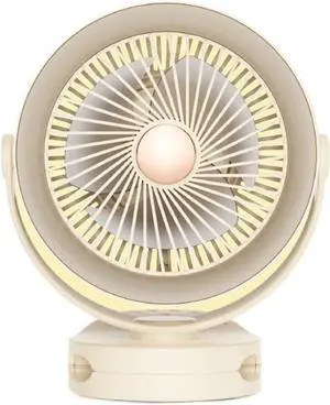 AJMIPO Large Wind Force Clip Fan USB Charging Portable Desktop Small Fan Student Dormitory (W,A)