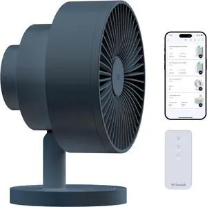 Windmill NEW to Amazon Smart Air Circulator and Fan with Remote and Wi-Fi/App - 18 dB Whisper-Quiet plus Tri-Layer Airflow - Marine Color