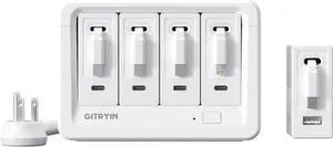 Gitryin 1 Type-C Retractable Wall Charger with USB A Port and 12-in-1 Desktop Charging Station with 1 Lightning, 3 Type-C Retractable Wall Chargers Gitryin 1 Type-C Retractable Wall Charger with USB A Port and 12-in-1 Desktop Charging Station with 1 Lightning, 3 Type-C Retractable Wall Chargers