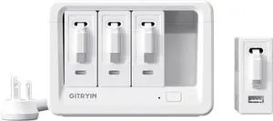Gitryin 1 Lightning and 3 Type-C Retractable Wall Charger and 8-in-1 Desktop Charging Station