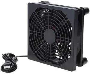 1pc 120mm 5V USB Powered Fan Cooling for Router Modem TV Box Router Cooling Case Fan