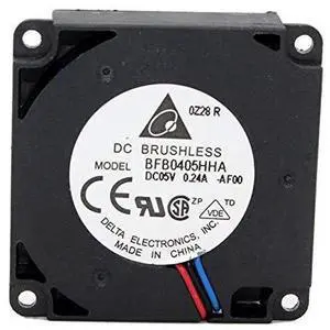 Mute USB Fan for BFB0405HHA 4010-5V 0.24A Dual Ball Centrifugal Turbo Fan - 3 Wire Solution Shrandi