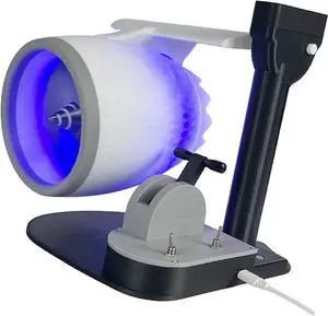 FTVOGUE Turbos Desktop Fan Adjustable Aircraft Fans Portable USB Ventilator for Automobile Computer (Blue)