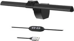 1set Led Computer Monitor Light USB Connection Three Lighting Modes for Eye Care Clip Design for Desk Use for Home Office and Workstations