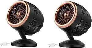 Ciieeo 2pcs Usb Mini Fan for Office Desk Cooling Fan Settings Usb Powered Low Noise Design for Home and Workplace Golden Ciieeo 2pcs Usb Mini Fan for Office Desk Cooling Fan Settings Usb Powered Low Noise Design for Home and Workplace Golden
