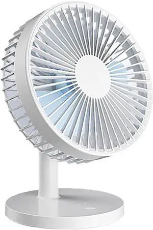 USB Desk Fan Battery Operated Fan 3 Speed Multi-Purpose with Sturdy Clamp for Stylish Kids Girls Women Men Mini Fan (Color : White) (White)