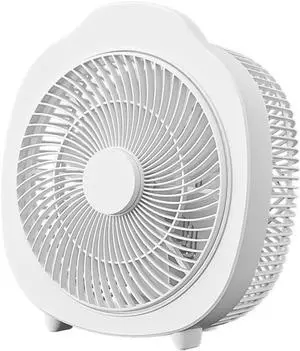 USB Fans Small Electric Fan, Silent Big Wind Turning Page Fan, Home Bed Student Dormitory Office Desk Fan 3m Extension Cord (Color : White, Size : 22 * 24 * 11cm)