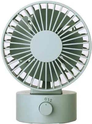 Shaking Head USB Desktop Fan Mini Desktop Desk Small Fan Office Student Silent Small Electric Fan-Gray Blue