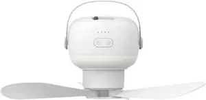 NEW 2025 Portable wireless ceiling fan light USB fan with control, gift, stand, night light, home, outdoor, camping(7200h 1)