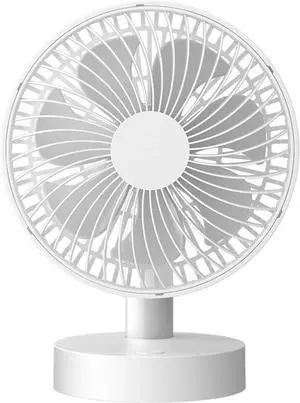 Fit For USB Table Fan 4 Speeds Portable Desktop Table Cooling Fan Powered By USB Strong Wind Kipas USB Desk Fan(WHITE)