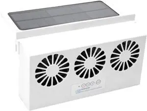Solar Powered Car Ventilation Fan Usb Charging Exhaust Fan for Cars Trucks and Boats Compact Design for Airflow and Cooling for Use