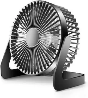 Simple Portable Single File USB Desktop Fan with Silent Energy-saving Adjustable Angle Home Office 5 inch Supply Fan(D)