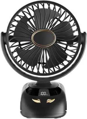 AJMIPO Clip Fan Usb Mini Portable Charging Small Fan Desktop Student Dormitory (Black,23 * 17 * 9cm)