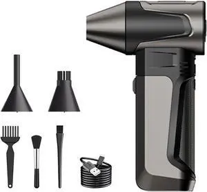 Portable Small Handheld Fan 2500mAh Air Blower with 130000RPM and 3 Speeds Adjustment USB Rechargeable for Travel Home