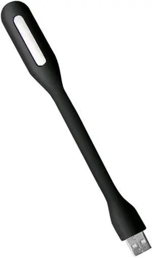 Small Black Table lamp Portable USB LED Mini Book Reading Light Lamp Travel Table Lamp PC Computer Laptop Notebook Flexible Bendable Night Light