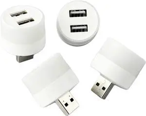 Small Black Table lamp USB Plug Lamp Small Night Light Computer Mobile Power Charging Mini Book Lamps LED Eye Protection Square Reading Light