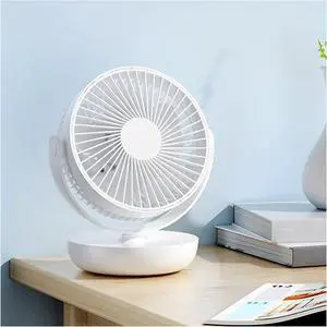 Wall Fan 5 USB Fan, 4 Speed Settings, With Night Light, Powered By USB, 360° Rotatable, For Living Room Kitchen Office Outdoor Travel
