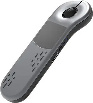 Air Mouse Bluetooth Rechargeable Presenter with Touchpad, Remote Control for PowerPoint/Keynote/TikTok/Camera/Kindle App, Applicable for PC/iOS/Android (Silver)