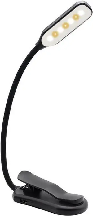 Small Black Table lamp Adjustable USB Rechargeable led Book Light with Clip goosenecks 7 LEDs Flexible Night Table lamp Reading Reading Night Light (Color : Black) (Black) Small Black Table lamp Adjustable USB Rechargeable led Book Light with Clip goosenecks 7 LEDs Flexible Night Table lamp Reading Reading Night Light (Color : Black) (Black)