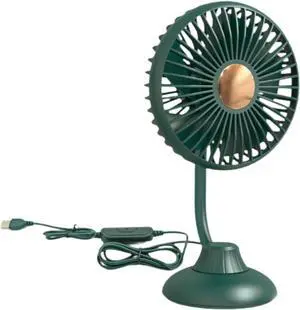 USB Desk Fan Table Cooling Fan Portable Fast Cooling Comfortable Mini Personal Fan 3 Speeds Wind for Indoor Home Bedroom, Green(Green)