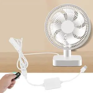 Kiven USB Desk Fan Small Table Fan with Remote Control,Quiet Operation Portable Fan and Adjustable Tilt Strong Airflow Mini Personal Fan for Home Office Table and Desktop Car Outdoor Travel