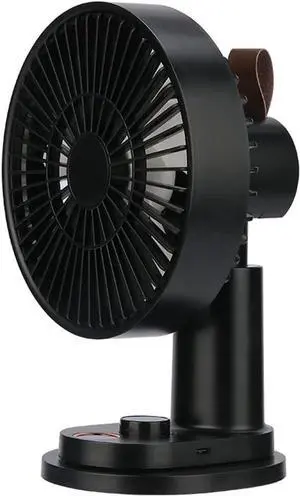 USB Fans Remote Control Fan, Desktop Clip-type Dual-purpose Mini Electric Fan, Silent USB Charging, Suitable For Office Table Student Dormitory Bed Bedside ( Color : Black , Size : 125*162*230mm )
