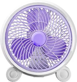 USB Fans Small Household Electric Fan, Quiet and Strong Wind, Suitable for Student Dormitory Desktop Office Desk (Color : White, Size : 250 * 220mm)