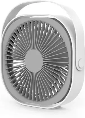 7.8 Inch Desktop Mini Rechargeable Fan Office Home Creative Portable USB Small Fan,White