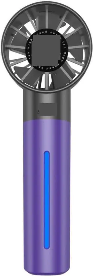 Handheld Small Fan Spray Fan Replenishing Outdoor Camping Dormitory Household Portable USB Summer Cooling(PURPLE)