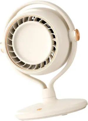 Portable Fan USB Desk Fan Circulator Fan 3 Speeds Multifunctional Personal Fan Desktop Fan for Table Desktop Travel Beach, Desktop Gray(Desktop White)