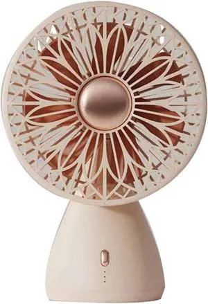 USB Fans Desktop Silent Fan, USB Charging Portable, Small Electric Fan, Suitable For Office Desk Outdoor Tent Camping Ultra-long Battery Life Electric Fan ( Color : Pink , Size : 170x121.5X252mm )