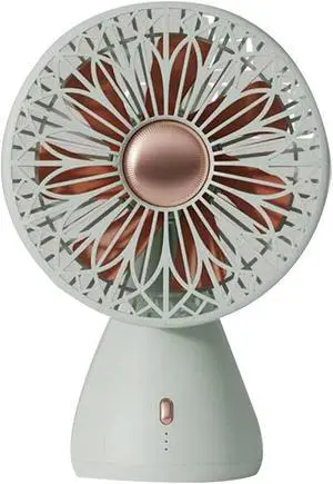 USB Fans Desktop Silent Fan, USB Charging Portable, Small Electric Fan, Suitable For Office Desk Outdoor Tent Camping Ultra-long Battery Life Electric Fan ( Color : Green , Size : 170x121.5X252mm )