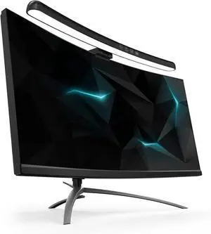 Curved Monitor Light Bar, Touch Dimming Screen LED Light with 3 Color Temp Modes & 7 Color RGB Adjustable for Office & Home