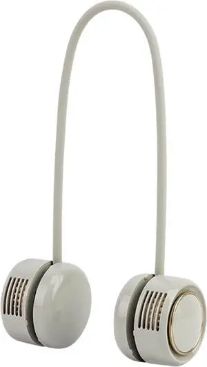 Dansoon Bladeless Neckband Rechargeable Portable Fan - Curling Grey