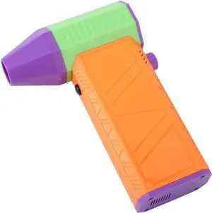 KIMISS 130000RPM Mini Turbo Fan with 2 Magnetic Nozzles, Cordless USB Rechargeable Electric Air Duster Blower for Indoor & Outdoor, Stepless Speed Adjustment (Orange)