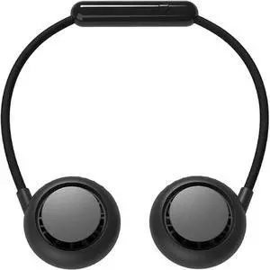 Portable Personal Fan, Handsfree Mini Fan USB Rechargeable Wearable Neckband Fan, Cooler Fan with Dual Wind Head 3 Speeds Seting for Traveling Sport Outdoor Camping Office Room` Low Noise Design