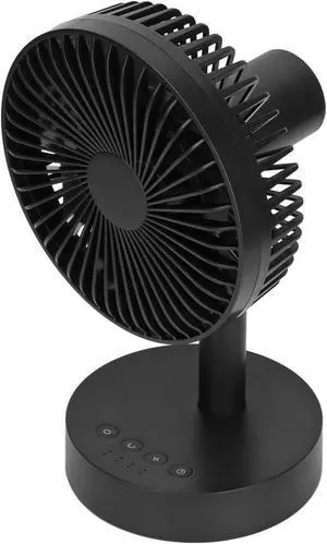 Small Desktop Fan, 3 Speed Mini Fan, 90 Degree Crank Head, 4 Timing Modes, USB Powered Portable Personal Desktop Fan, Cooling Fan for Home Office Travel