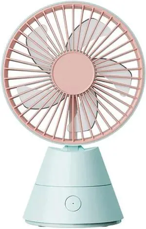 Mini Handheld Fan, Portable Fan USB Rechargeable, for Home Office Outdoor Travel (Color : Blue)